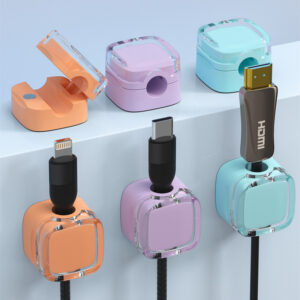data cable, magnetic cable groom, wire clamp holder, desktop, nail free self adhesive buckle, cable tie, storage winder