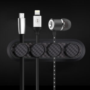 cable clip carbon fiber texture magnetic cable management data cable storage hub creative gift desktop organizer line card