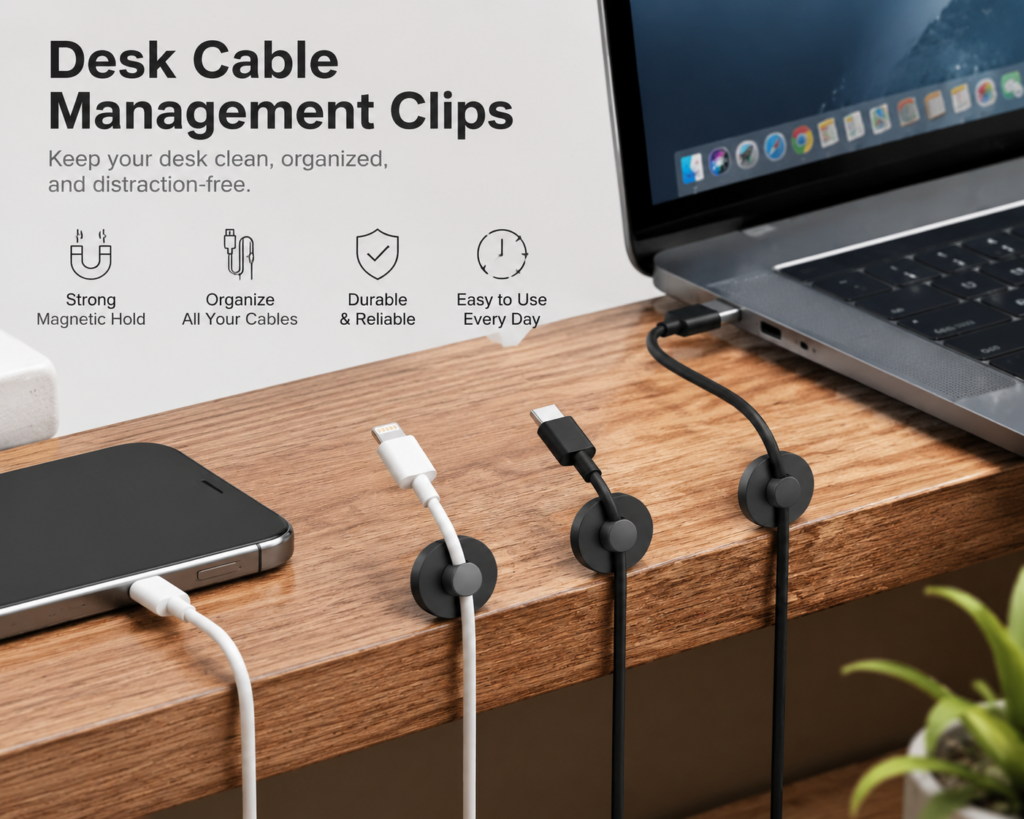 desk cable management clips